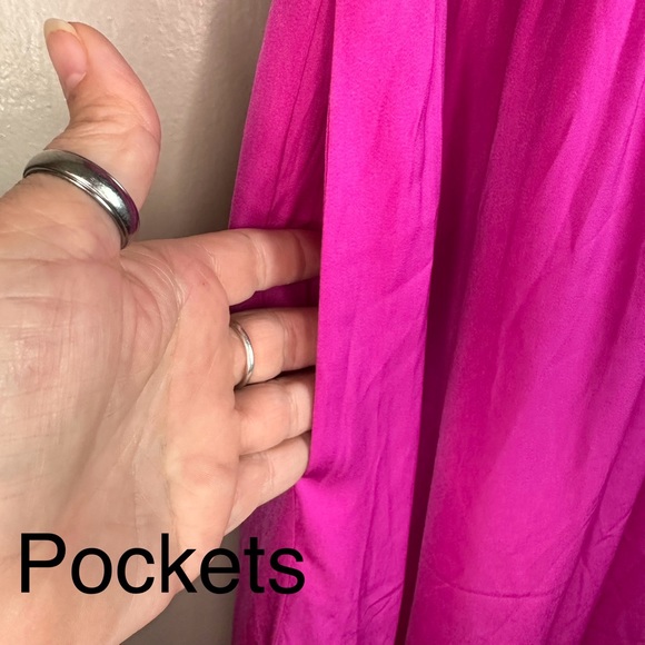 City Chic Halter Neck Maxi Dress Color: Lipstick Sz 16 - Picture 7 of 12